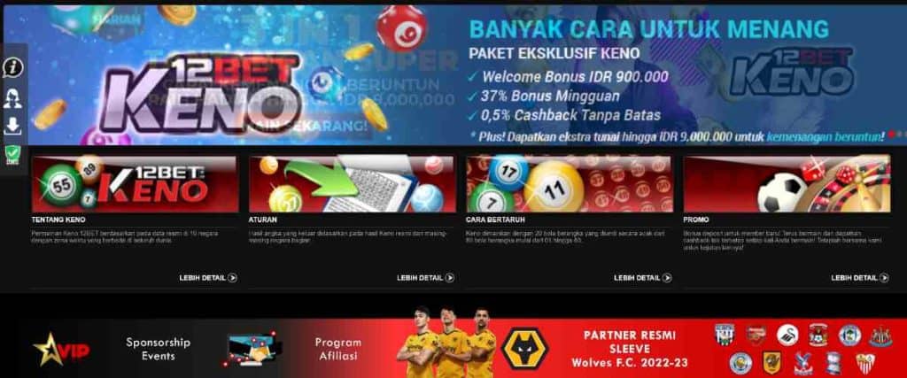 12Bet bonus kelipatan hadiah istimewa