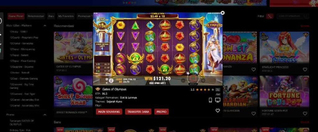 12Bet bonus gerbang permainan angka