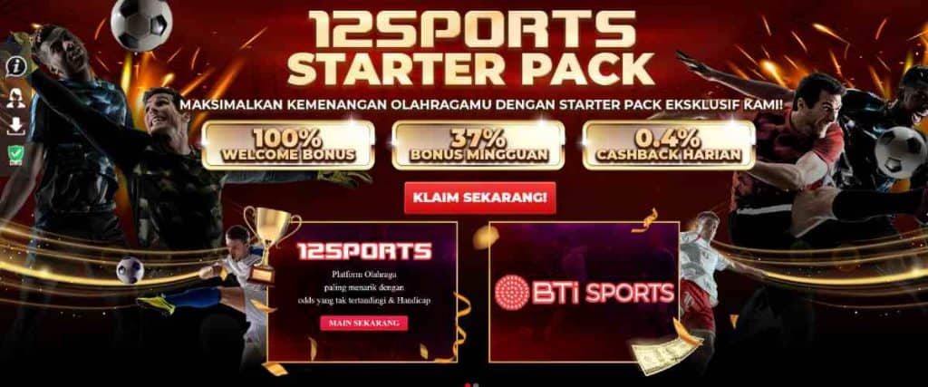 12Bet bonus hadiah kehadiran mingguan